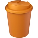 Kubek Americano® Espresso Eco z recyklingu o pojemności 250 ml z pokrywą odporną na zalanie 210455 - Pomarańczowy