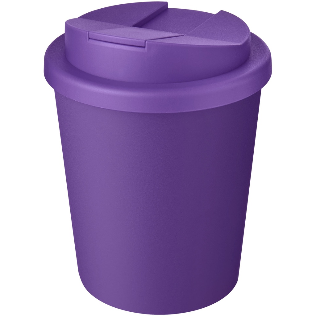 Kubek Americano® Espresso Eco z recyklingu o pojemności 250 ml z pokrywą odporną na zalanie 210455 - Fioletowy