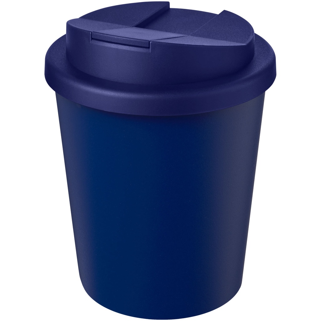 Kubek Americano® Espresso Eco z recyklingu o pojemności 250 ml z pokrywą odporną na zalanie 210455 - Niebieski