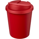 Kubek Americano® Espresso Eco z recyklingu o pojemności 250 ml z pokrywą odporną na zalanie 210455 - Czerwony