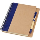 Notes z recyklingu z długopisem Priestly 106268 - Naturalno-granatowy