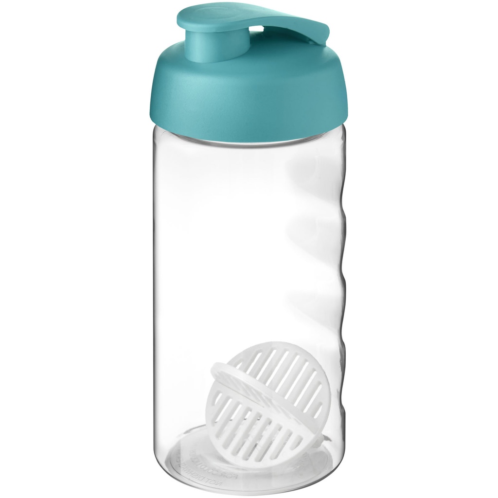 Shaker H2O Active Bop o pojemności 500ml 210704 - Turkusowy niebiesko-przezroczysty