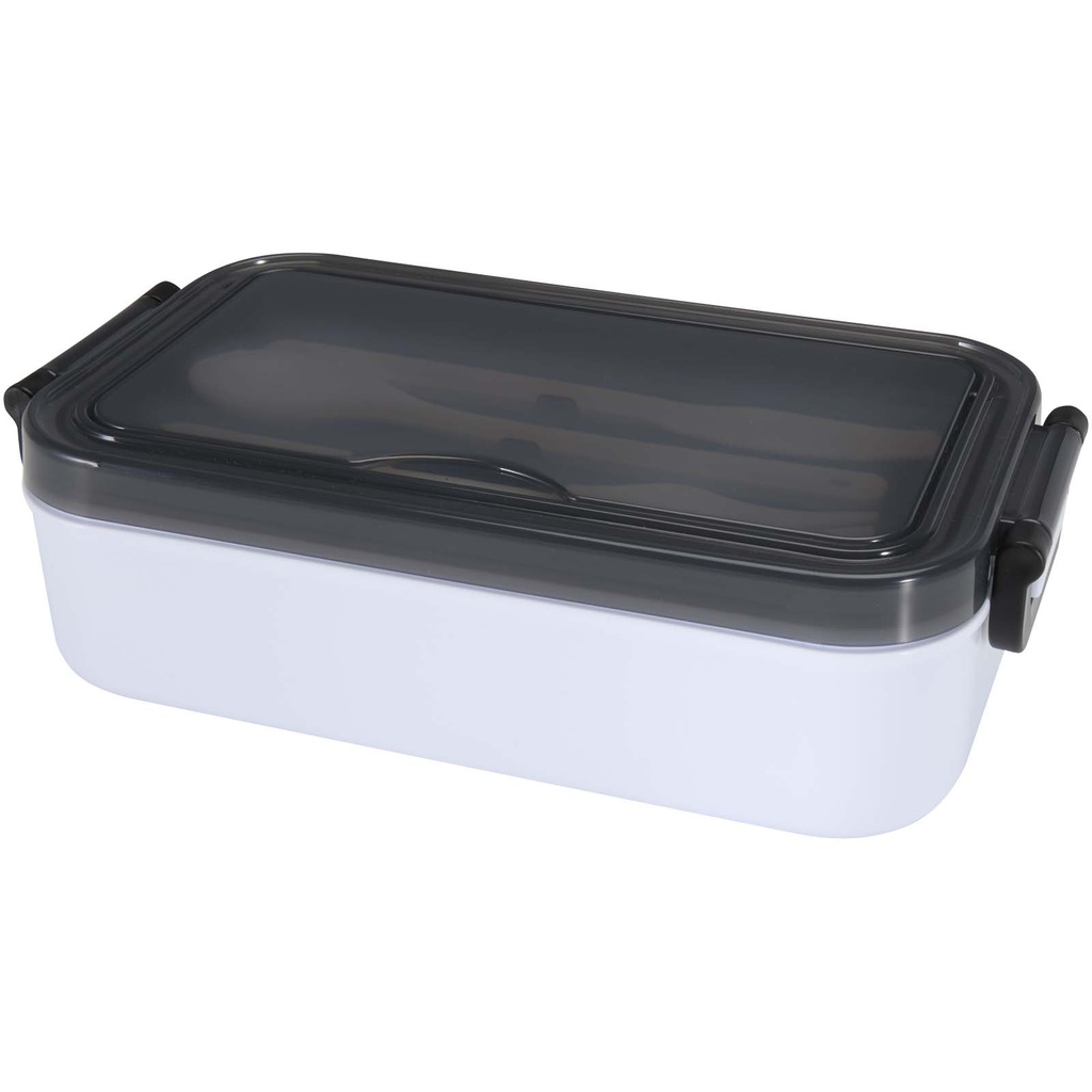 Zestaw Snappy pudełko na lunch ze sztućcami 113420 - Biały