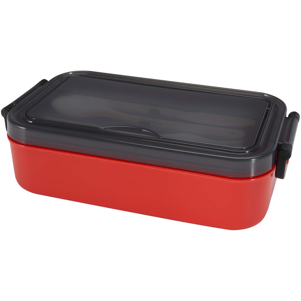 Zestaw Snappy pudełko na lunch ze sztućcami 113420 - Czerwony