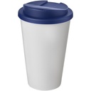Kubek Americano® 350 ml z pokrywką chroniącą przed rozlaniem 210695 - Biało-niebieski