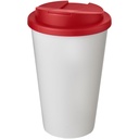 Kubek Americano® 350 ml z pokrywką chroniącą przed rozlaniem 210695 - Biało-czerwony