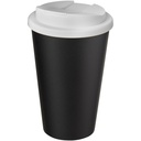 Kubek Americano® 350 ml z pokrywką chroniącą przed rozlaniem 210695 - Czarno-biały