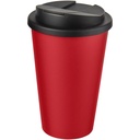 Kubek Americano® 350 ml z pokrywką chroniącą przed rozlaniem 210695 - Czerwono-czarny