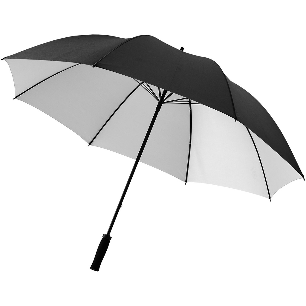 Parasol golfowy Yfke 30" z uchwytem EVA 109042 - Czarno-srebrny