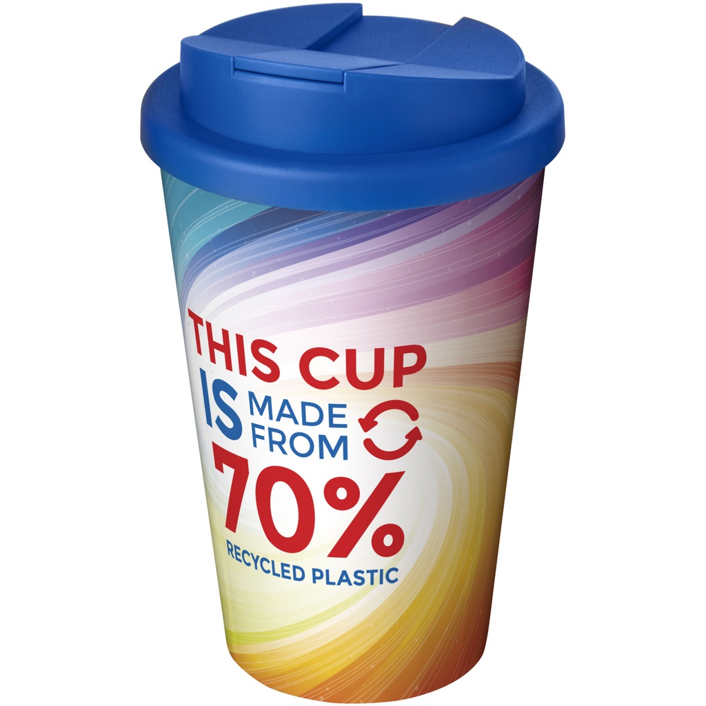 Brite-Americano® Eco szczelny kubek izolowany o pojemności 350 ml 210493 - Środkowy niebieski