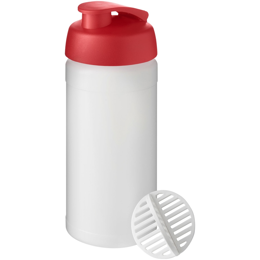 Shaker Baseline Plus o pojemności 500 ml 210702 - Czerwono-szroniony bezbarwny