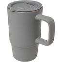 Carter kubek ceramiczny o pojemności 450 ml z plastikową pokrywką 100896 - Szary