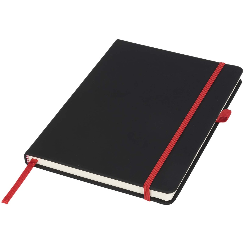 Średni notes Noir 210208 - Czarno-czerwony