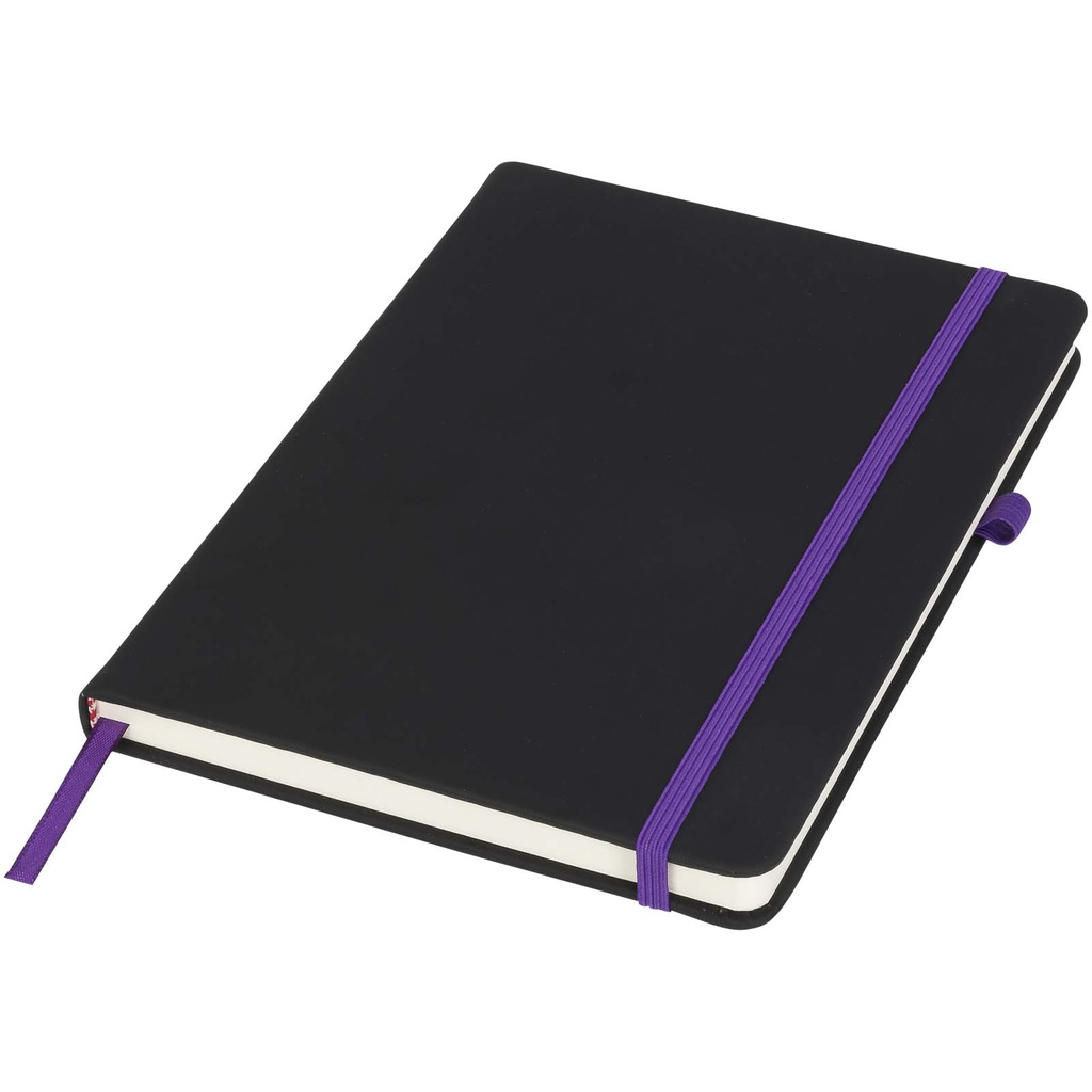 Średni notes Noir 210208 - Czarno-fioletowy