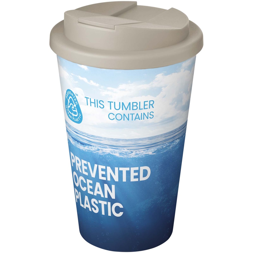 Brite-Americano® POP 350 ml termoizolowany kubek z pokrywką zabezpieczającą przed rozlaniem 210795 - Piaskowiec