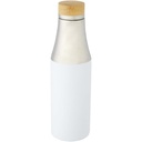 Hulan miedziana, próżniowo izolowana butelka o pojemności 540 ml z bambusową pokrywką 100667 - Biały