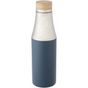 Hulan miedziana, próżniowo izolowana butelka o pojemności 540 ml z bambusową pokrywką 100667 - Lodowy niebieski