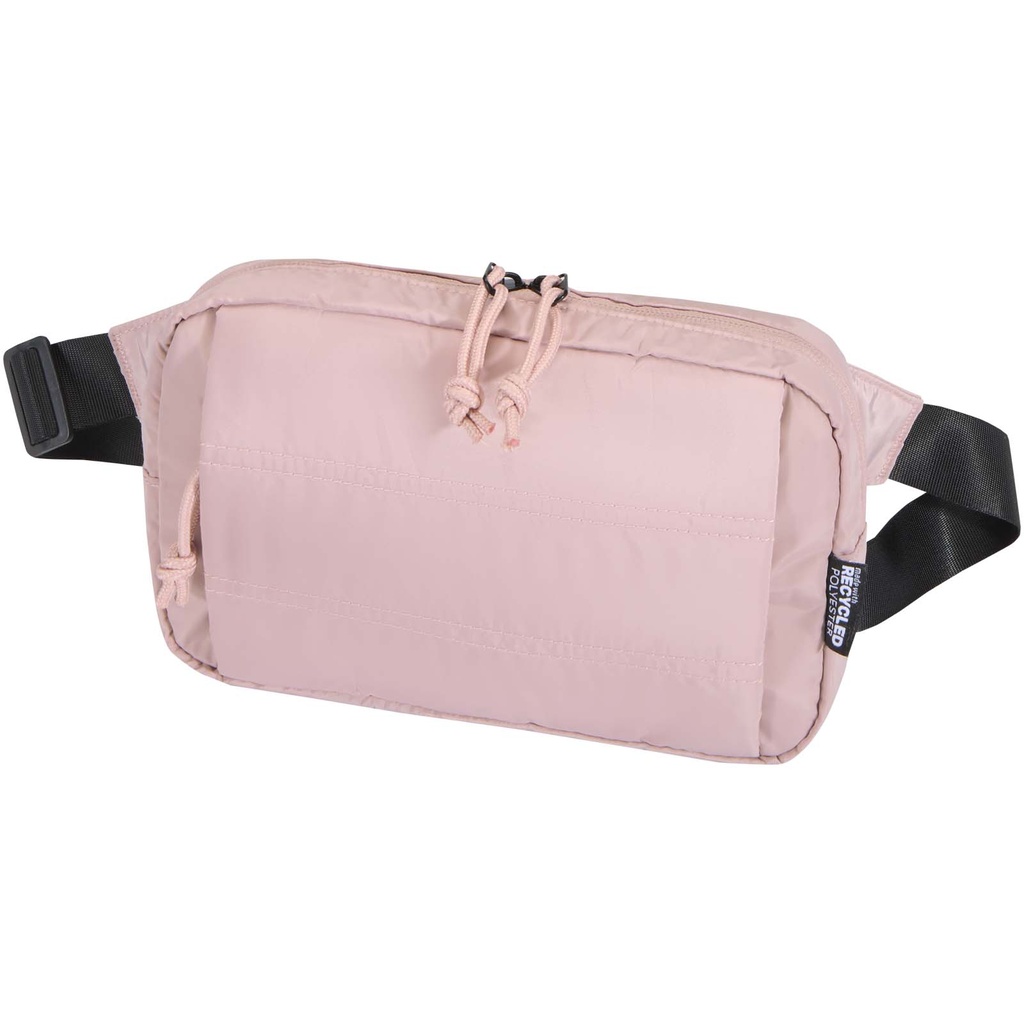 Puffer torba biodrowa z certyfikatem GRS z recyklingu, 1,5 l 130118 - Przygaszony róż