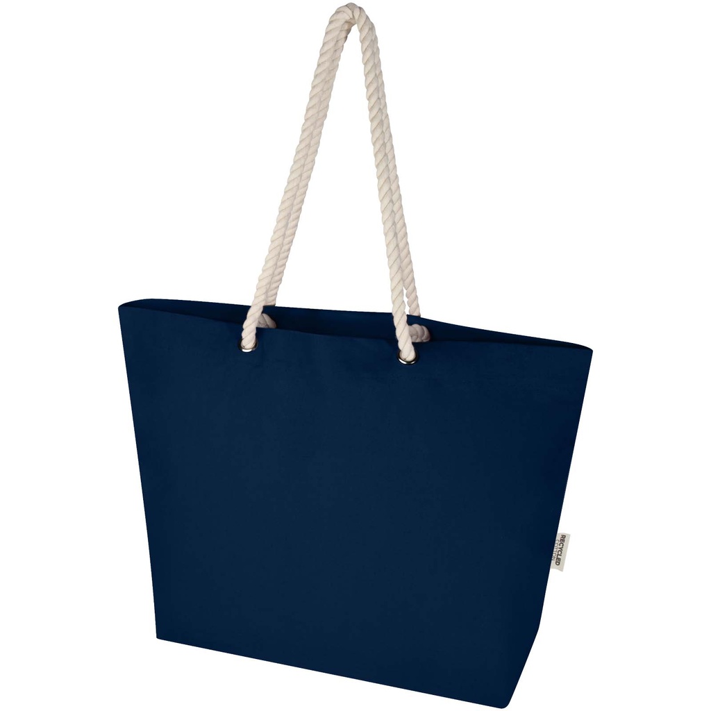 Florida torba plażowa o gramaturze 270 g/m² wykonana z materiałów z recyklingu z certyfikatem GRS 18L 120744 - Granatowy