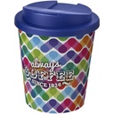 Brite-Americano® Espresso 250 ml tumbler with spill-proof lid 210698 - Biało-niebieski