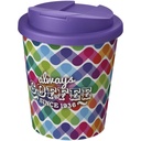 Brite-Americano® Espresso 250 ml tumbler with spill-proof lid 210698 - Biało-fioletowy