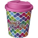 Brite-Americano® Espresso 250 ml tumbler with spill-proof lid 210698 - Biało-różowy
