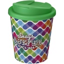 Brite-Americano® Espresso 250 ml tumbler with spill-proof lid 210698 - Biało-zielony