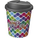Brite-Americano® Espresso 250 ml tumbler with spill-proof lid 210698 - Biało-szary