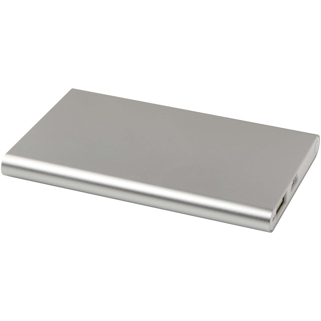 Pep powerbank o pojemności 4000 mAh Type-C z aluminium pochodzącego z recyklingu 124380 - Srebrny