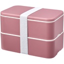 MIYO Renew dwuczęściowy lunchbox 210182 - Różowo-biały