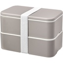 MIYO Renew dwuczęściowy lunchbox 210182 - Kamienny szaro-biały