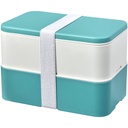 MIYO Renew dwuczęściowy lunchbox 210182 - Rafowy niebiesko-kość słoniowa-biały