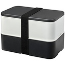 MIYO Renew dwuczęściowy lunchbox 210182 - Granitowo-kość słoniowa-czarny