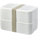MIYO Renew dwuczęściowy lunchbox 210182 - Kość słoniowa-kamienny szary