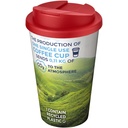 Kubek Brite-Americano® 350 ml z wieczkiem zapobiegającym rozchlapaniu 210697 - Biało-czerwony