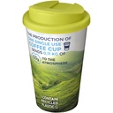 Kubek Brite-Americano® 350 ml z wieczkiem zapobiegającym rozchlapaniu 210697 - Biało-limonkowy