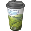 Kubek Brite-Americano® 350 ml z wieczkiem zapobiegającym rozchlapaniu 210697 - Biało-szary