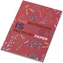 Notatnik A6 Novella Austen Colours z miękką okładką z materiału z recyklingu, 50 kartek 210263 - Czerwony