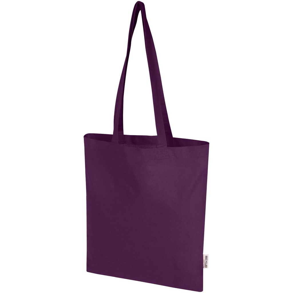 Madras Blend torba na zakupy z bawełny z recyklingu z certyfikatem GRS o gramaturze 140 g/m² i pojemności 7l 120760 - Fioletowy
