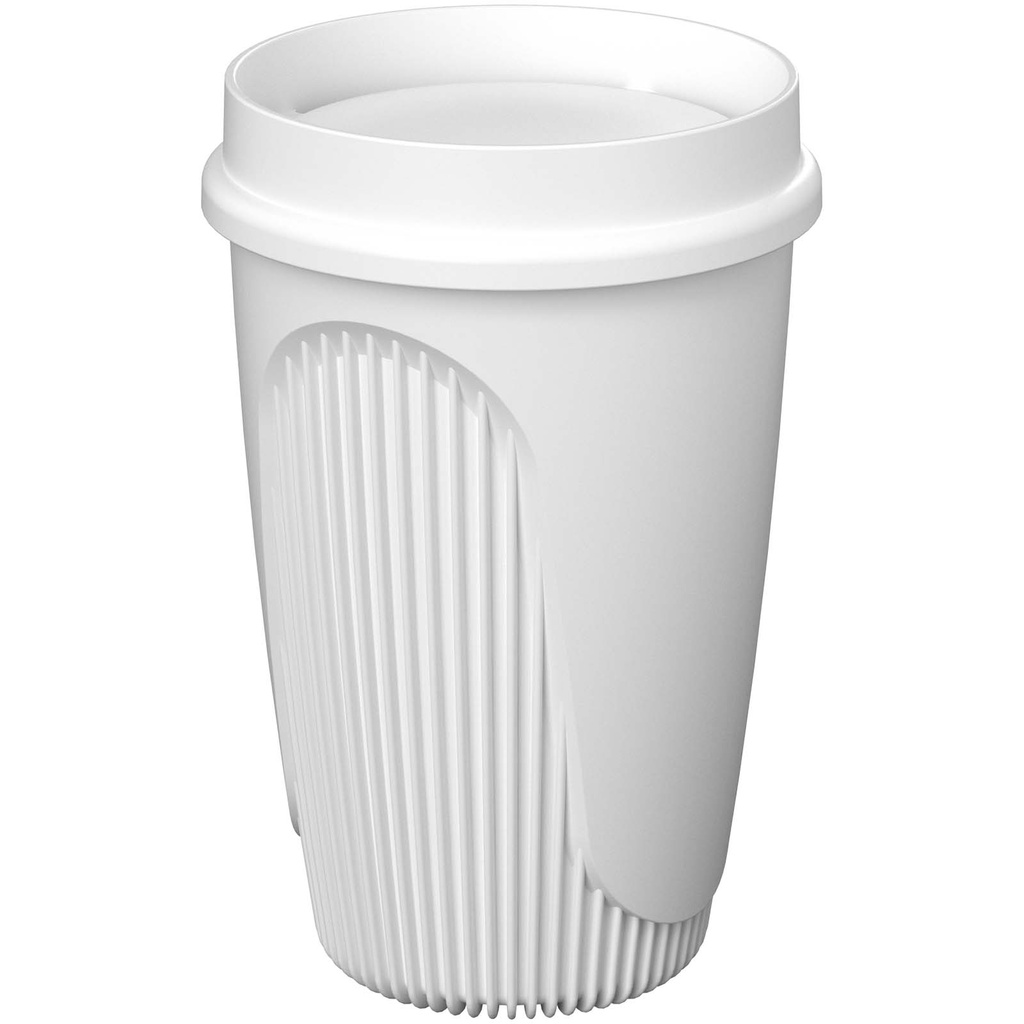 Alto POP kubek o pojemności 350 ml z pokrywką 360° 220522 - Biały