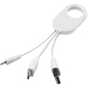 Kabel do ładowania 3w1 Troop 134993 - Biały