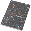 Notatnik A5 Novella Austen Colours z miękkiej okładki z recyklingu, 100 kartek 210248 - Węgiel drzewny