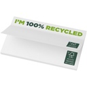 Karteczki samoprzylepne z recyklingu o wymiarach 127 x 75 mm Sticky-Mate® 21288014 - Biały