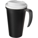 Americano® Grande 350 ml mug with spill-proof lid 210421 - Czarno-biały