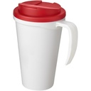 Americano® Grande 350 ml mug with spill-proof lid 210421 - Biało-czerwony