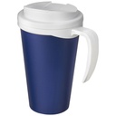Americano® Grande 350 ml mug with spill-proof lid 210421 - Niebiesko-biały