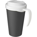 Americano® Grande 350 ml mug with spill-proof lid 210421 - Szaro-biały