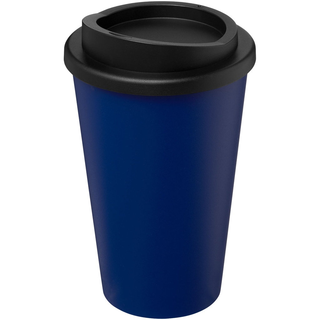 Kubek termiczny americano® o pojemności 350 ml z materiałów pochodzących z recyklingu 210691 - Niebiesko-czarny
