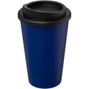 Kubek termiczny americano® o pojemności 350 ml z materiałów pochodzących z recyklingu 210691 - Niebiesko-czarny