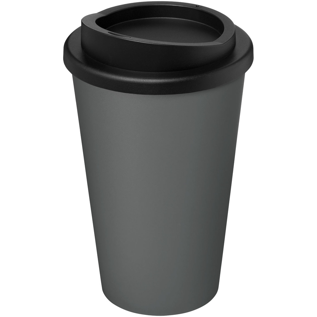 Kubek termiczny americano® o pojemności 350 ml z materiałów pochodzących z recyklingu 210691 - Szaro-czarny
